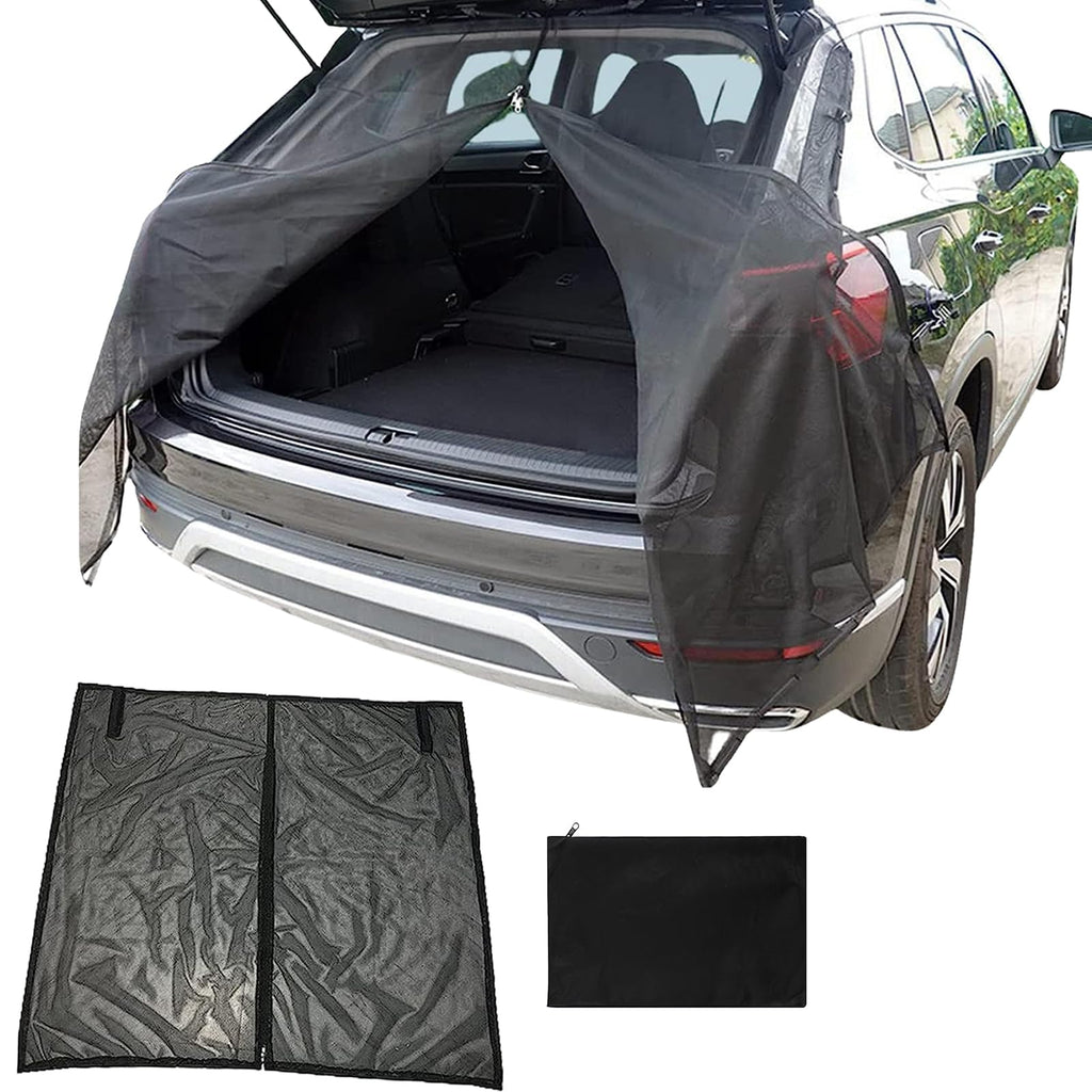 Kofferraumabdeckung Sonnenschutz,180×150cm Heckklappe Flügeltür Kofferraumabdeckung,Auto Heckklappe Moskitonetz,Sonnenschutz Gardinen Vorhang,für Dach Caravan Camper Van Camping