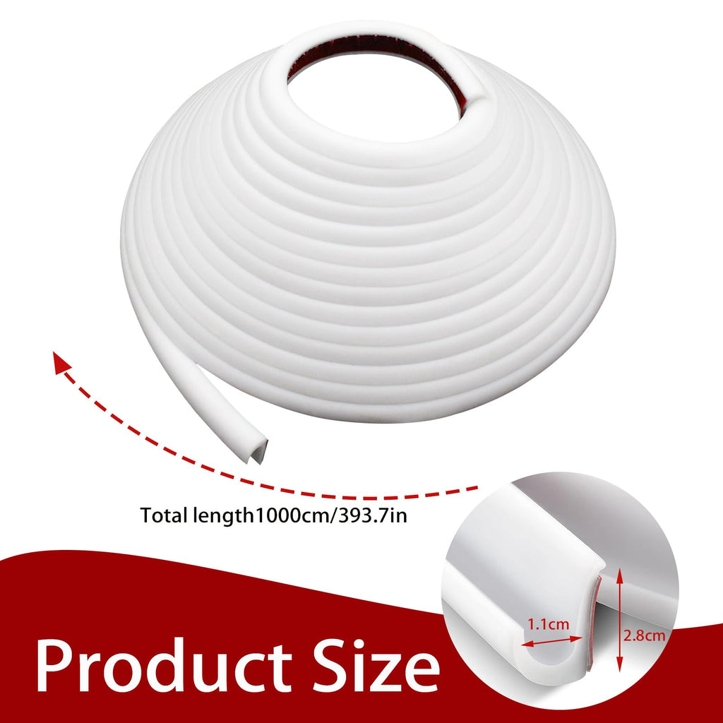 RV-Regenrinnen, 10 Meter lang, Gummi-Tropfleiste, PVC-Regenstreifen, J-förmige Dachregenumleitung, selbstabdichtendes Klebeband, geeignet für Autotüren Wohnwagen (weiß)
