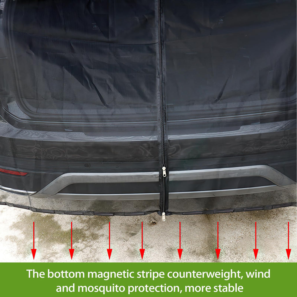 Kofferraumabdeckung Sonnenschutz,180×150cm Heckklappe Flügeltür Kofferraumabdeckung,Auto Heckklappe Moskitonetz,Sonnenschutz Gardinen Vorhang,für Dach Caravan Camper Van Camping