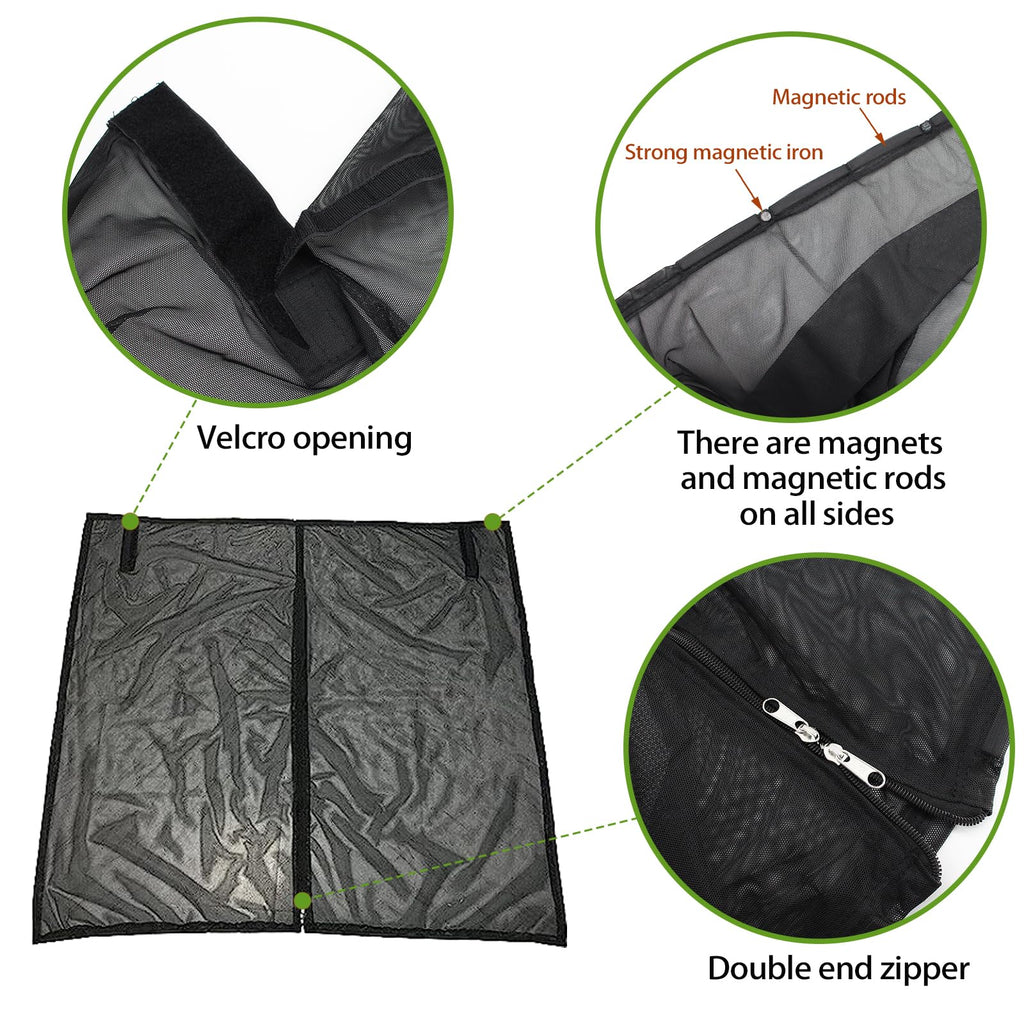 Kofferraumabdeckung Sonnenschutz,180×150cm Heckklappe Flügeltür Kofferraumabdeckung,Auto Heckklappe Moskitonetz,Sonnenschutz Gardinen Vorhang,für Dach Caravan Camper Van Camping