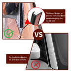 RV-Regenrinnen, 10 Meter lang, Gummi-Tropfleiste, PVC-Regenstreifen, J-förmige Dachregenumleitung, selbstabdichtendes Klebeband, geeignet für Autotüren Wohnwagen (schwarz)